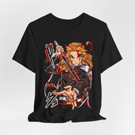 Rengoku Flame Tee, Demon Slayer Anime Shirt, Hashira Graphic Top, Manga Cosplay