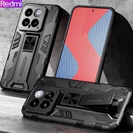 Redmi Note 13 Pro Plus Note 12 Pro Note 12S Note 12 Turbo Note 11 Pro Note 11S Poco X6 Pro Shockproof Lens Protector Hard Case with Stand