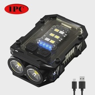 BALDR Portable Mini Keychain Flashlight Led Bright EDC Torch Magnetic Cap Clip Lamp Flash Light Outd