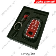 Casing Kunci Remote Mobil Carbon Fiber - FORTUNER VRZ