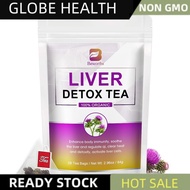 Organic Herbal Tea Liver Detox Tea Herbal Tea Original Healthy Flower Tea with Milk Thistle Seeds ｜ 