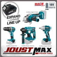 MACE 18V Cordless Angle Grinder / Cordless Impact Wrench / Cordless Rotary Hammer Drill / 4.0AH Lith