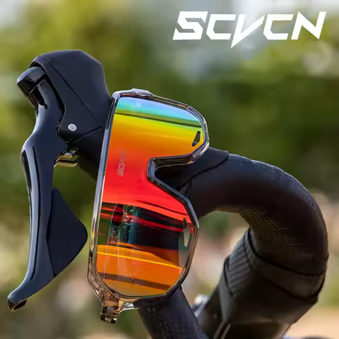 SCVCN Cycling Glasses Sports Sunglasses for Men MTB Bike Road Bicycle Eyewear Cycle Goggles UV400 Hu