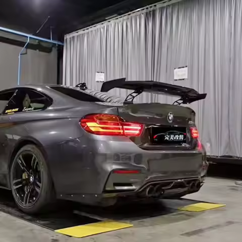 Car Styling Exterior Carbon Fiber Modified Rear Spoiler Tail Trunk Lip Wing Decoration Fit For BMW M
