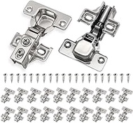 20 Pack Soft Close Cabinet Hinges, 3/4'' Door Hinges for Kitchen, 105 Degree Cabinet Hinges, Stainless Concealed Hinges with Screws, 3/4 Cabinet Hinge