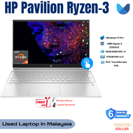 HP Pavilion 15" [Touch Screen] AMD Ryzen-3 2300U | 16GB RAM /512GB SSD | Original Laptop For Student