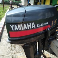 YAMAHA 15HP 2tak E15DMHL Mesin Tempel Kapal 15PK BEKAS model jetkul