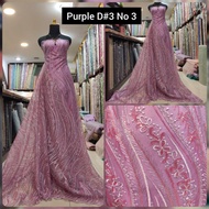 Sequin Striped Root Tulle Brocade Tile Fabric D 3 No. 3