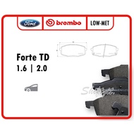 Brembo Front Brake Pad - Kia Forte 1.6 | 2.0 TD