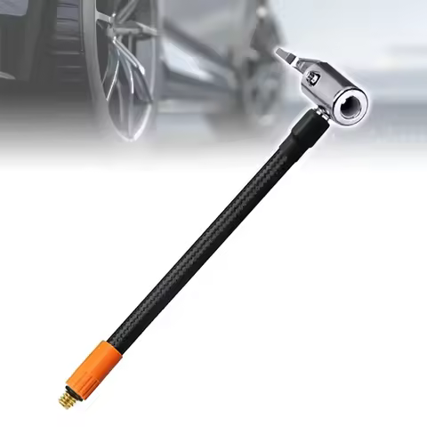 Car Tire Air Inflator Hose with Locking Air Chuck Quick Inflation Tube for Bike & Motorcycle Tire In