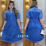KOREAN STYLE JEANS DRESS BLUESnow Dress Denim Dress Korean Style