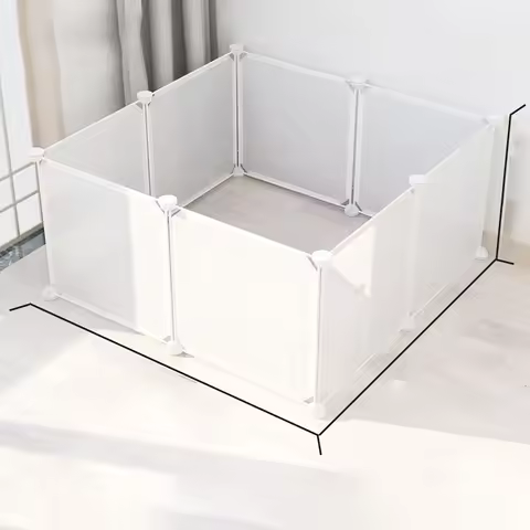 DIY Pet Cage for Home Use, Easy to Install and Disassemble, Dog Fence, Guinea Pig Isolation Net, Dog