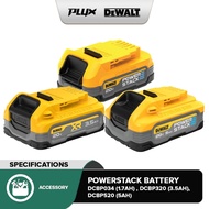 DEWALT Powerstack Battery Pack 20V Power Indicator DCBP034 (1.7AH) / DCBP320 (3.5AH)  / DCBP520 (5.0