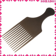 [Sohad] Hair Brush Salon Hairdressing Hairstyling Long Tooth Styling Pick Afro Comb