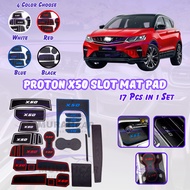 Car Proton X50 2020-2024 Slot Mat rubber Proton Interior Storage Tank X-50 Anti slip car accessories