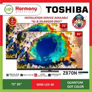 *𝟐𝟎𝟐𝟓 𝐍𝐄𝐖* TOSHIBA 75" 85" Mini-LED 4K 144Hz Quantum Dot Smart TV Z870N / Gaming TV / Television 75Z