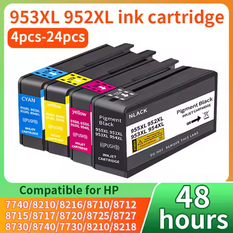 NEW 953XL Ink Cartridge Compatible 953 for HP 953 XL Black CMYK for HP Printer OfficeJet Pro 7720 77