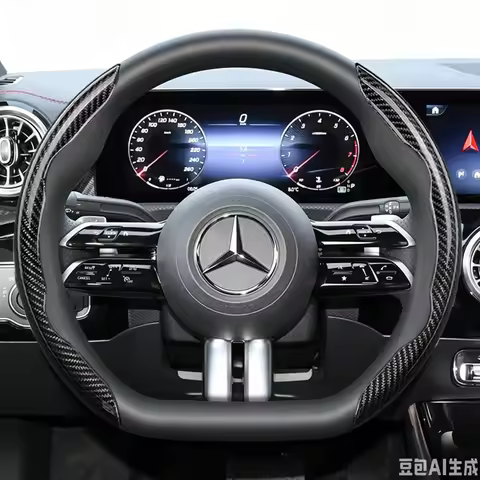 Suitable for Mercedes-Benz Suede Steering Wheel Cover Suitable for E Class S C a Glc Suv Eqc Gle Gla