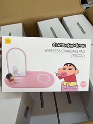 蠟筆小新 無綫iphone wireless 充電器 apple watch 充電 pink 粉色