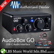 PreSonus AudioBox Go 2x2 USB C Audio Interface with Recording Software