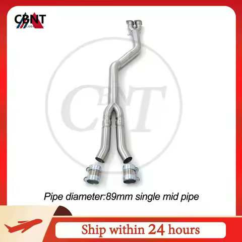 CBNT Exhaust-pipe System for BMW X3M F97 X4M F98 3.0T Midpipe 89mm/3.5inches SS304 Stainless Steel H