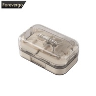 FOREVERGO Portable Double-Layer Pill Cutter 1/2 1/3 1/4 Precise Pill Cutting Medicine Organizer Mult
