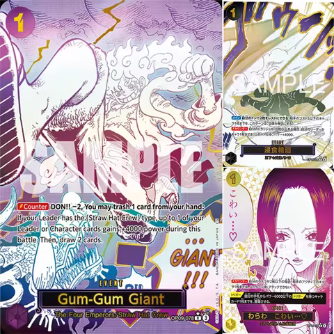 Diy One Piece Japanese Series Card Game Youll Frighten Me Op14-118 Ground Death Op14-096 Manga Luffy