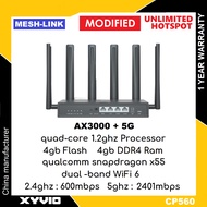 MESH-LINK CP560 / CP560e / CP580e / CP900e AX3000 Qualcomm X55 4GB+4GB 5G Modem Router ( gteniq / olax/ aw1000 )