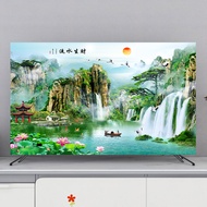tapestry TV Dust Cover Elastic Hanging TV Cover Cloth remote control cover 24inch 32inch 37inch 40in
