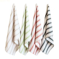 [WHI]Kitchen Towels 4 Pack 18 x 25 Inch 100% Cotton Dish Cloths Fast Drying Lint Free
