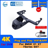 4K HD 2160P New Plug and play Car DVR Video Recorder WiFI Dash Cam For BMW X1 X7 7Series G07 1st Gen