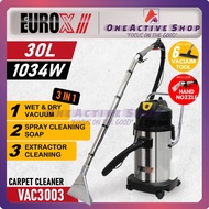 EUROX 30L Carpet Cleaner VAC3003 - 6 Month Warranty ( EUROX CARPET CLEANER CAR WASH CUSHION CLEANER