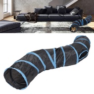 Pet Play Tunnel  24cm / 9.4in in Diameter S Shape Cat with 4 Openings for Rabbits Puppies
