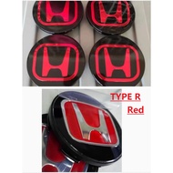 New Jdm Black Honda Civic Type R Ep3 Rim Wheel Centre Cap Dc5 Fn2 Ep2 69mm