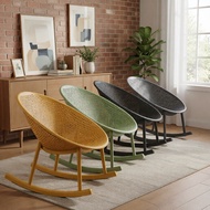 『Free Shipping』Nordic Rocking Chair Balcony Leisure Household Recliner Living Room Adult Simple Slee