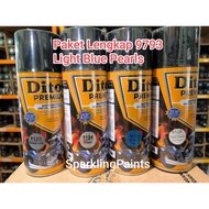 DITON PREMIUM Spray Paint Complete Package Light Blue Pearl (9120-9124-9793-9128)