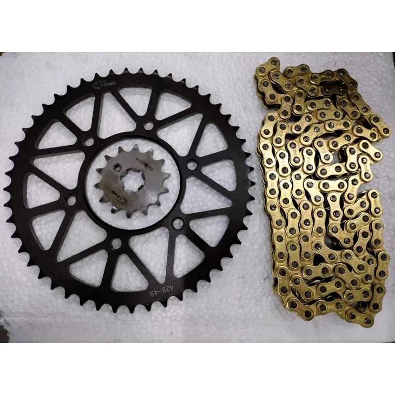 CHAIN SET SPROCKET SET FOR YAMAHA R15 V1 V2/SNIPER 150/TFX/FZ16/FZI