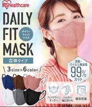 IRIS Health Care 最新 Daily Fit Mask 99% VFE高效防病毒口罩 5個裝  (灰色) M