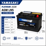 YAMASAKI AGM BATTERY - LN5 95AH 850A CAR BATTERY BATERI KERETA
