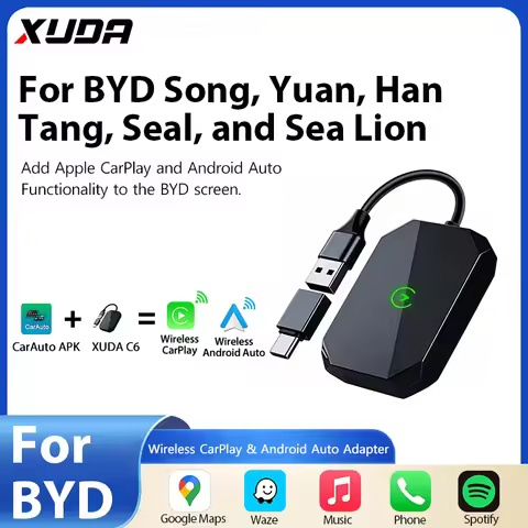 For BYD Song Plus Tang Yuan Pro CarAuto APK map of Google Spotify music multilingual Apple CarPlay A