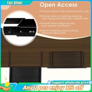 In stock-Metal Sliding Pull-Out Drawer Organizer 20 Inch Under Desk Stationery Storage Box Below  Ta