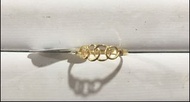 黃金純金9999圓圈環繞戒指 圓圓滿滿環環緊扣 重0.33錢 pure gold ring 9999 24k