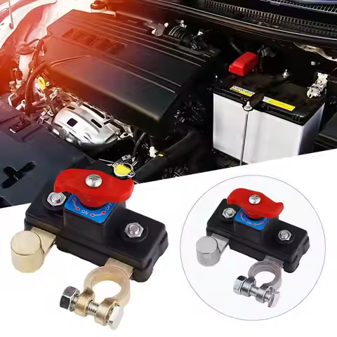 Car Battery Disconnect Leak Proof Power-off Device Negative Cut Power Off 12/24v Aluminum Pure Termi