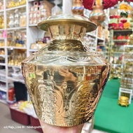 Brass Clutch Pot_no.4_height 9 Inches