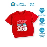 Red Christmas Shirt for Boys Under 15 Years Old, Unisex Form, Snowman Print, Thick, Soft Cotton Fabr