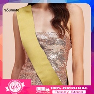 <rasumate> Party Sash Blank Solid Color Costume Accessory Fabric Bride Shoulder Strap Wedding Award 