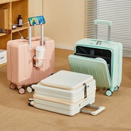 18-inch Small Carrying On luggage  Front Opening Luggage Suitcase Universal Wheel Luggage Bag Travel