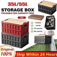 35L/55L Outdoor Foldable Storage Box Camping Waterproof Storage Box Multifunctional Portable Storage