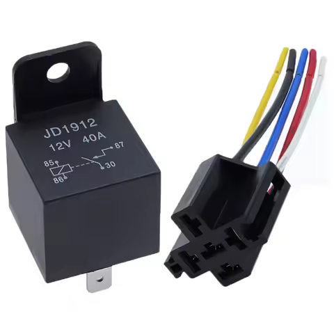 4 5 Pin 4P 5P 40A Waterproof Car Relay Long Life Automotive Relays Normally Open DC 12V/24V Relay Fo
