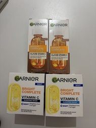 Garnier Bright Complete 維他命C 晚間精華及睡眠面膜